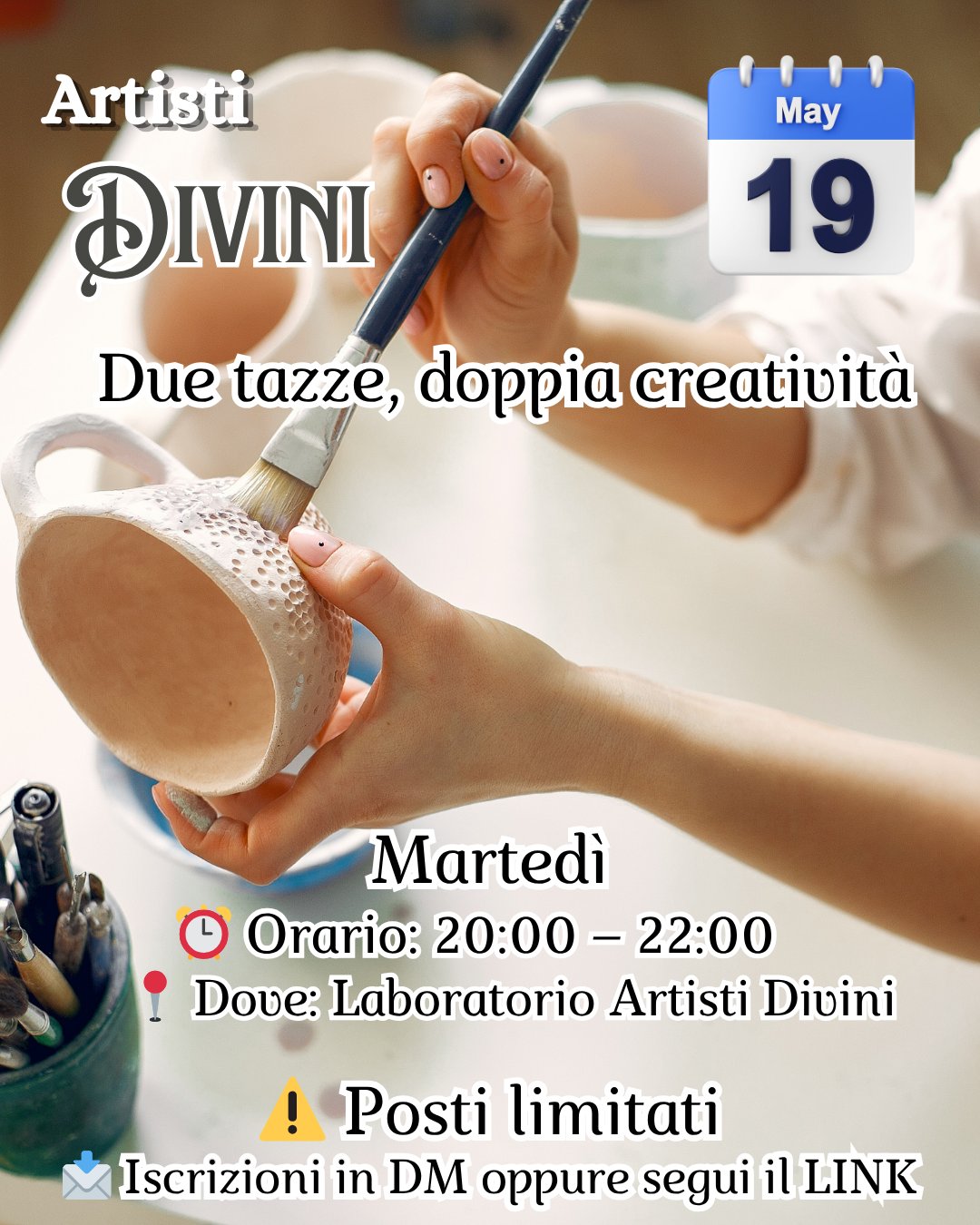 Locandina ☕🎨 Artisti Divini – Due tazze, doppia creatività ☕🎨